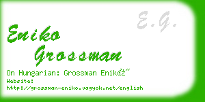 eniko grossman business card